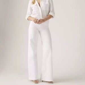 Mavi Trouser Flare Jeans Gwen in Off White • NWT